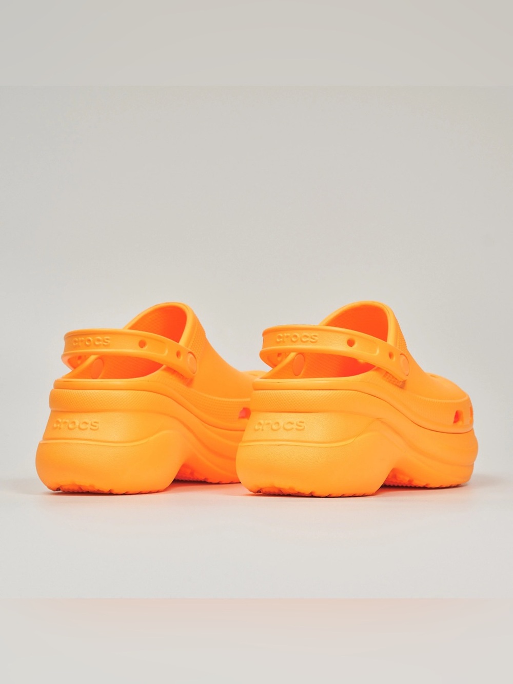 Crocs Bae clogs in orangesicle women’s 7 bright orange platform shoes literide - Picture 8 of 16